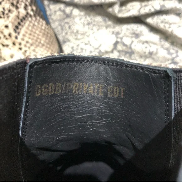 Golden Goose boots Sunset leather ankle snake skin bootie 37 6 6.5 - Picture 5 of 13